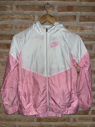 Chaqueta Deportiva Nike Niña Blanca y Rosa