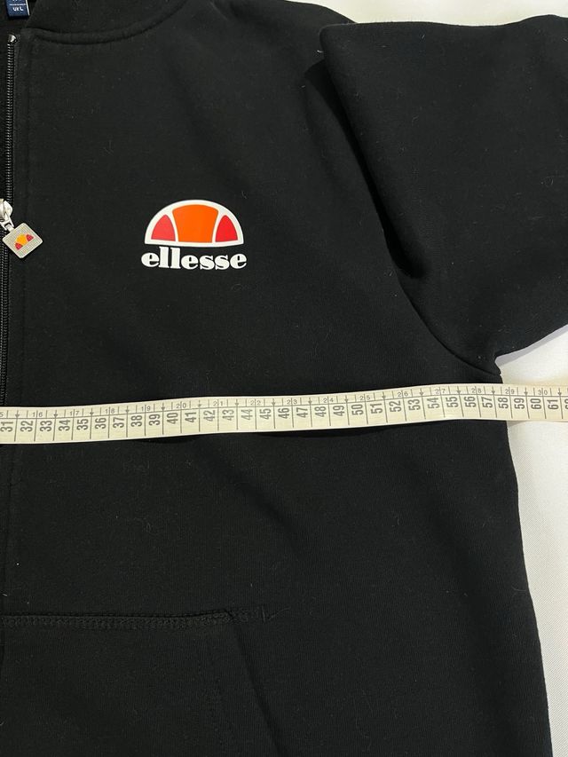 Sudadera Ellesse Negra con Cremallera