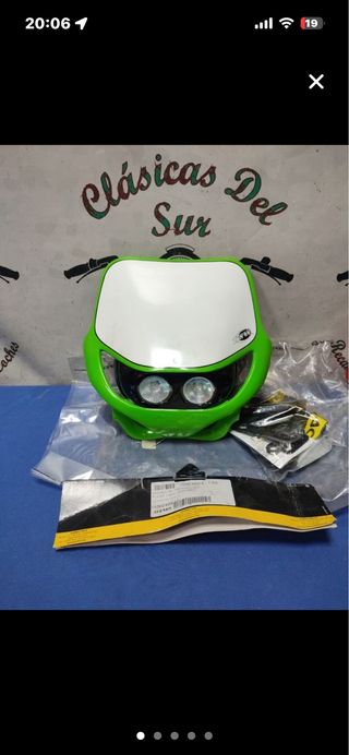 Careta Porta faros Acerbis Verde