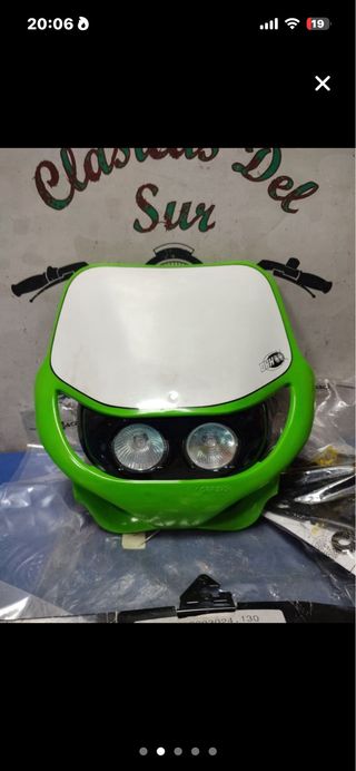 Careta Porta faros Acerbis Verde