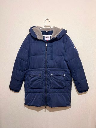Chaqueta Tommy Jeans Larga Azul Marino