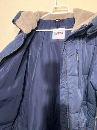 Chaqueta Tommy Jeans Larga Azul Marino