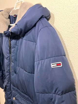 Chaqueta Tommy Jeans Larga Azul Marino