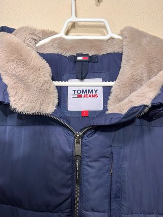 Chaqueta Tommy Jeans Larga Azul Marino