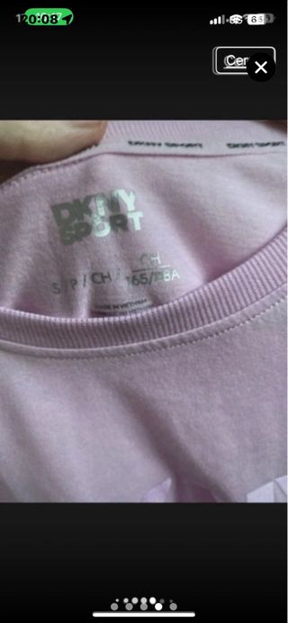 Camiseta DKNY Sport Talla S Rosa Sin Estrenar