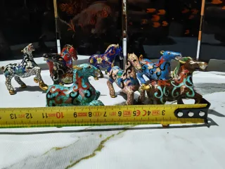 Figuras de caballos Cloisonné