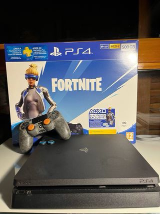 Consola PS4 + 3 Juegos + Mando + volante y pedales