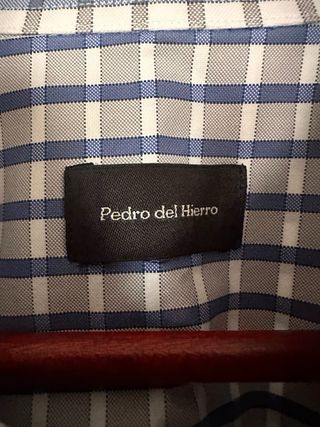 Camisa Pedro del Hierro cuadros azul y gris