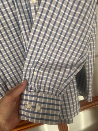 Camisa Pedro del Hierro cuadros azul y gris