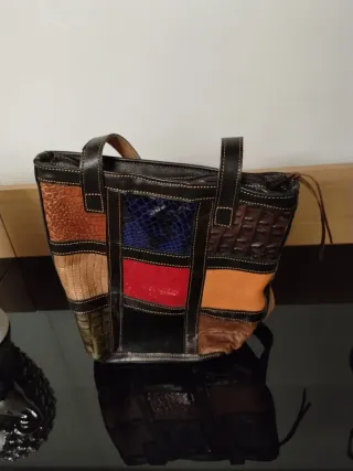 Bolso de mujer multicolor hecho a mano