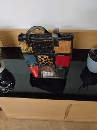 Bolso de mujer multicolor hecho a mano