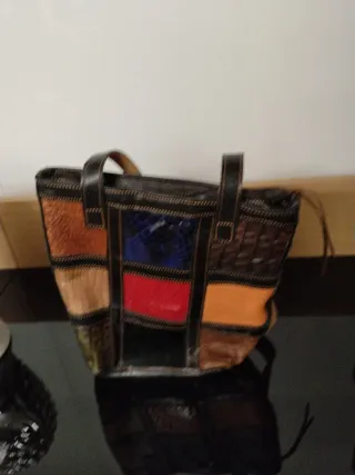 Bolso de mujer multicolor hecho a mano