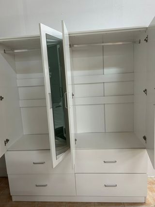 Armario 4 puertas blanco - hacemos envíos