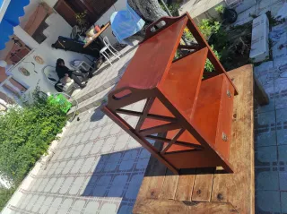 Mesa de trabajo plegable blanca