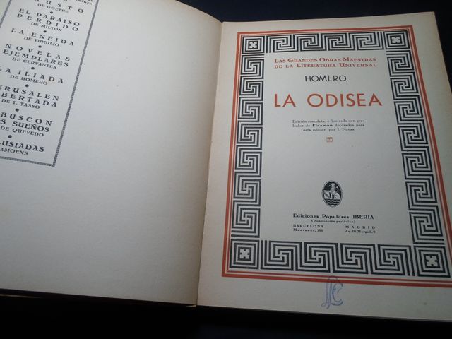 1932 - L'Odissea - Omero - Grandi Opere Maestre