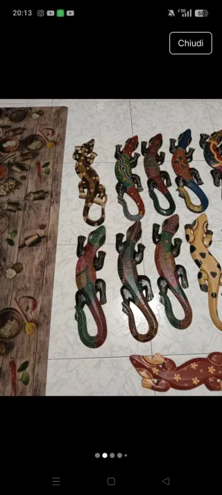 Gechi decorativi in legno