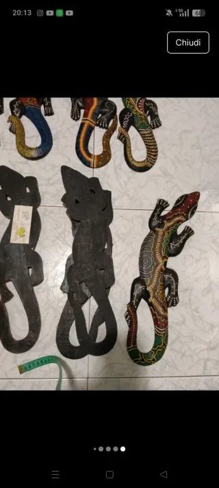 Gechi decorativi in legno