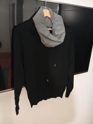 Maglione Uomo Dolcevita Nero e Grigio