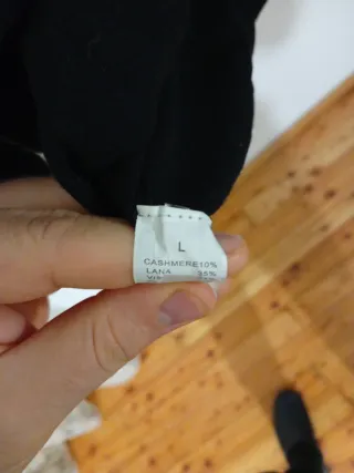 Maglione Uomo Dolcevita Nero e Grigio