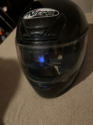 Casco de moto Nitro Racing negro