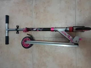 Patinete Oxelo Plata y Rosa