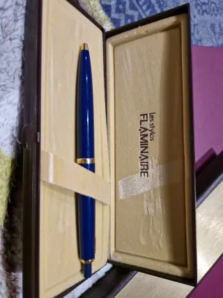 Bolígrafo Flaminaire Azul Dorado