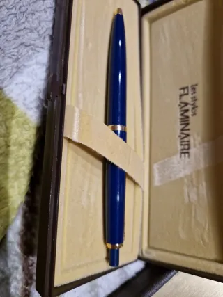 Bolígrafo Flaminaire Azul Dorado