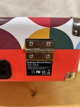 Tocadiscos Maletín Vintage Multicolor