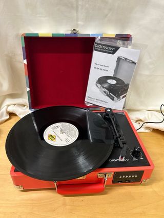 Tocadiscos Maletín Vintage Multicolor