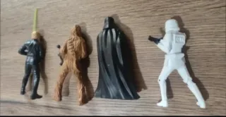 Figuras Star Wars Luke, Chewbacca, Vader, Stormtro