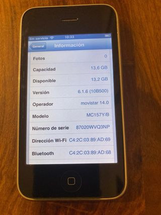 iPhone 3GS 16GB Nero - Funzionante - iOS 6