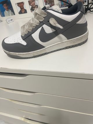 Zapatillas Nike Dunk Gris y Blanco