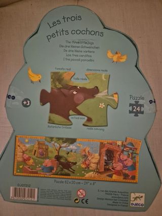 Puzzle Djeco Los Tres Cerditos 24 piezas