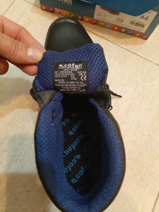 Botas de seguridad Cofra negras y azules