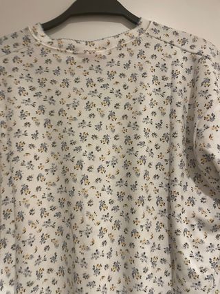 Camisón de algodón estampado floral