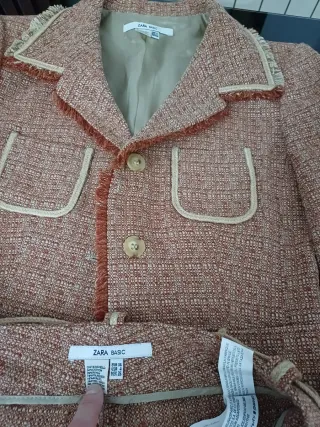 Traje Zara Chaqueta y Pantalón Talla S