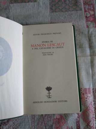 Prevost: Manon Lescaut. Biblioteca Romantica Monda