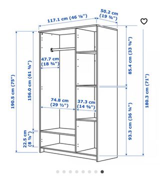 Armario Ikea 3 puertas blanco