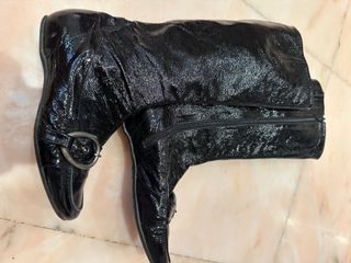 Botas altas charol negro mujer Ballco