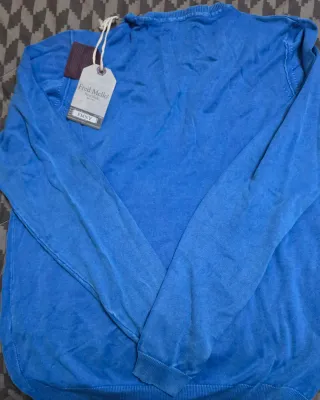 Fred Mello maglione blu nuovo taglia XL