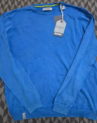 Fred Mello maglione blu nuovo taglia XL
