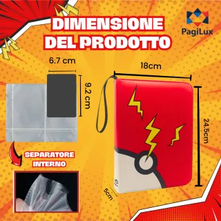 Raccoglitore carte Pokémon 60 pagina 480 carte