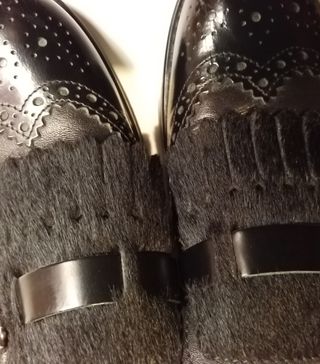 Mocasines Clarks Negros con Flecos y Hebilla