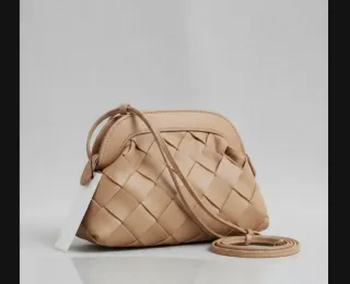 Bolso bandolera Mango beige nuevo con etiquetas