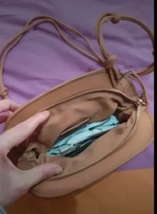 Bolso bandolera Mango beige nuevo con etiquetas