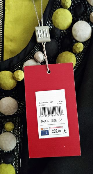 VESTIDO FIESTA PEDRO DEL HIERRO T. 36 A ESTRENAR