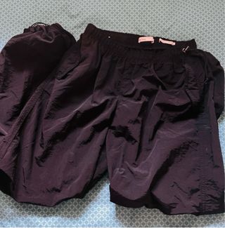 Pantalón parachute negro
