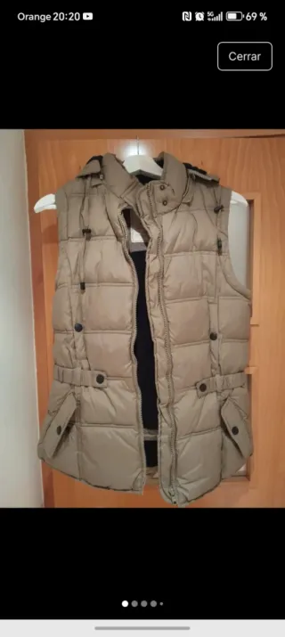 Chaleco Mango Mujer Beige