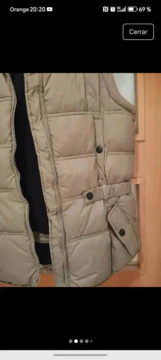 Chaleco Mango Mujer Beige