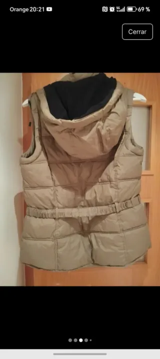 Chaleco Mango Mujer Beige